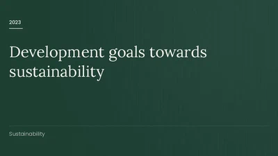Development goals towards sustainability featured image