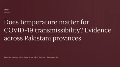 Does temperature matter for COVID-19 transmissibility? Evidence across Pakistani provinces featured image