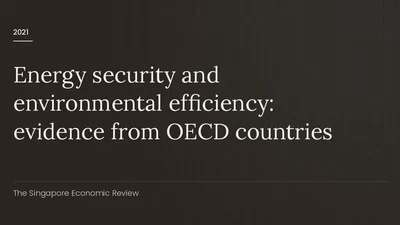 Energy security and environmental efficiency: evidence from OECD countries featured image
