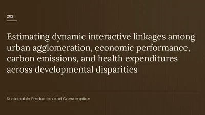 Estimating dynamic interactive linkages among urban agglomeration, economic performance, carbon emissions, and health expenditures across developmental disparities featured image