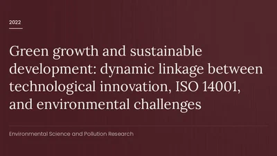Green growth and sustainable development: dynamic linkage between technological innovation, ISO 14001, and environmental challenges featured image