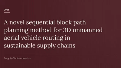A novel sequential block path planning method for 3D unmanned aerial vehicle routing in sustainable supply chains featured image