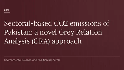 Sectoral-based CO2 emissions of Pakistan: a novel Grey Relation Analysis (GRA) approach featured image