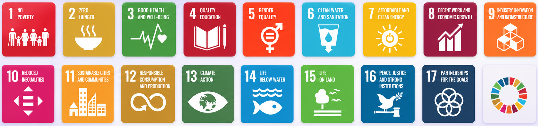 The 17 UN Sustainable Development Goals